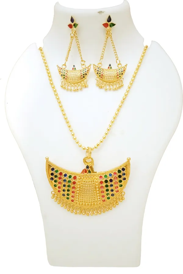 Assamese_Traditional_Multi_Colour_Junbiri_Jewellery_Set_For_Women